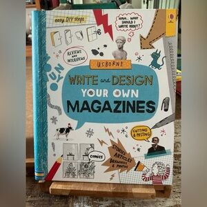 USBORNE 10 write and Design your own Magazine Hardcover, Brand New!